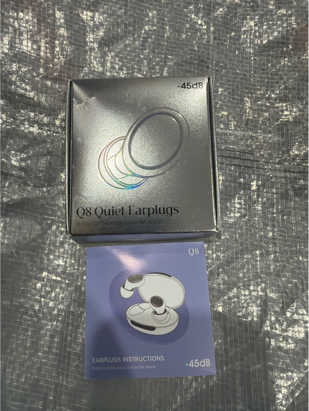 Q8 Reusable Noise-Reducing Earplugs –45dB with Case & Extra Tips